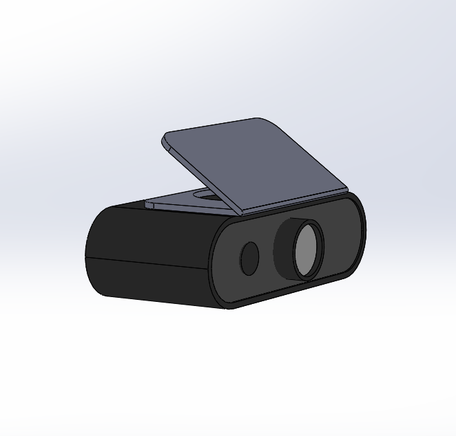 Промдизайн 3D. Зум камера для полицейского автомобильного комплекса фото видео фиксации